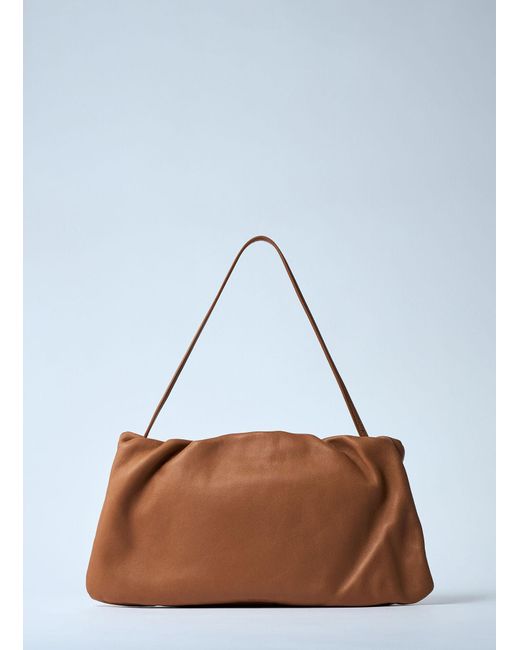 The Row Blue Xl Bourse Shoulder Bag