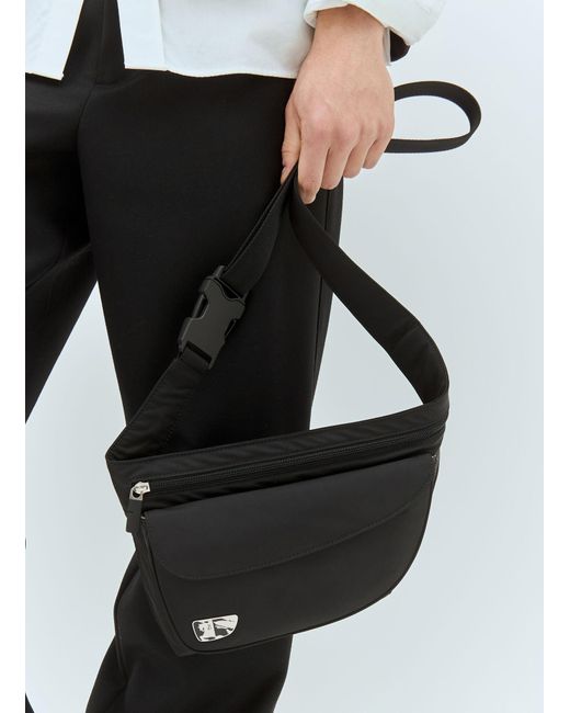 【BURBERRY】SHIELD BELT BAG Burberry Black Shield Belt Bag Burberry