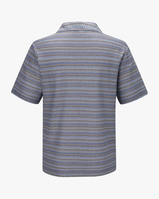 Missoni Bowlinghemd in Blue für Herren