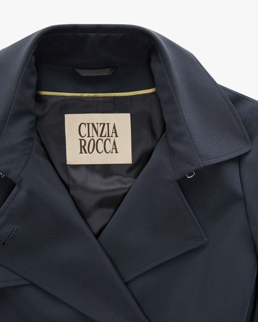 Cinzia Rocca Blue Trenchcoat