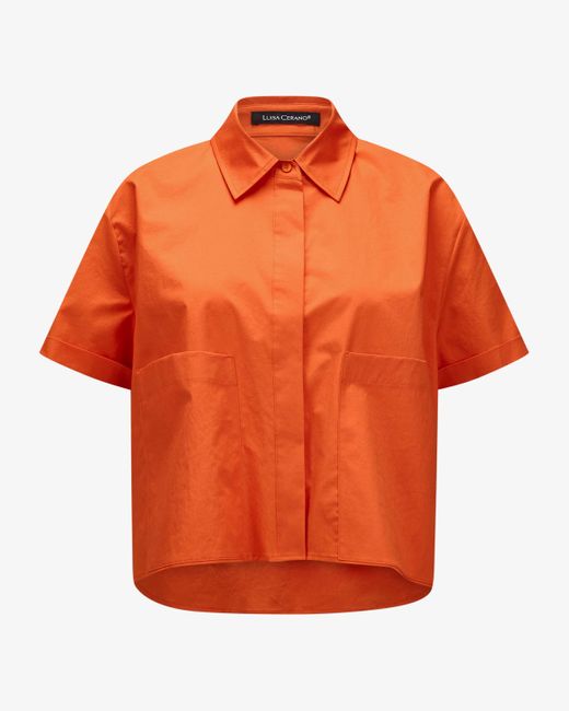 Luisa Cerano Orange Hemdblusen-Shirt