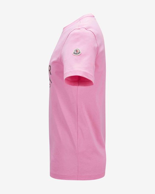 Moncler T-Shirt in Pink für Herren