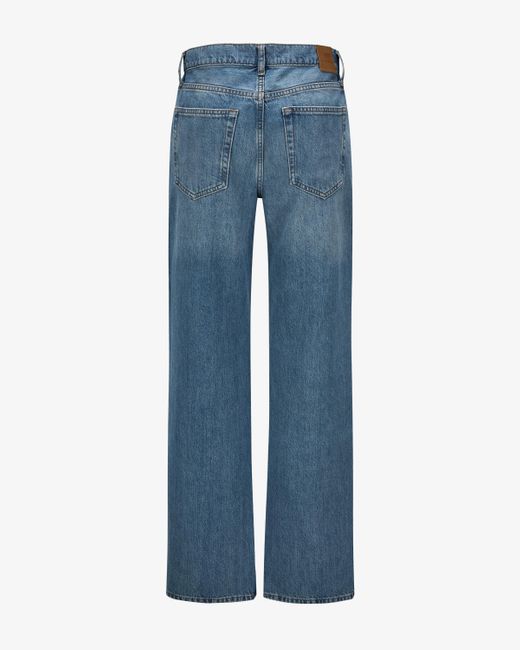 Anine Bing Blue Gavin Jeans Relaxed Straight Fit