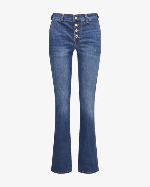 7 For All Mankind Blue Bootcut Duchess Jeans