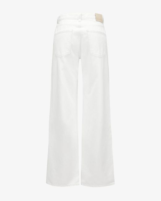 Citizens of Humanity White Annina Jeans Relaxed Rise Wide Leg