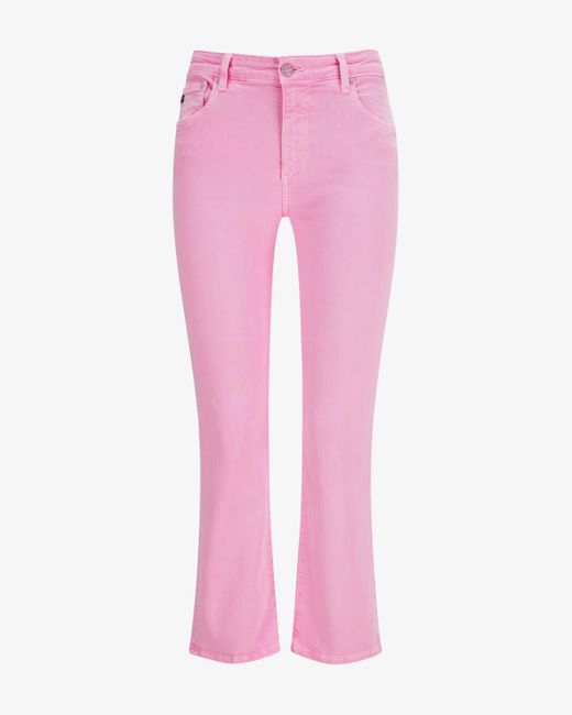 AG Jeans Pink Jodi Crop 7/8-Jeans High Rise Slim Flare