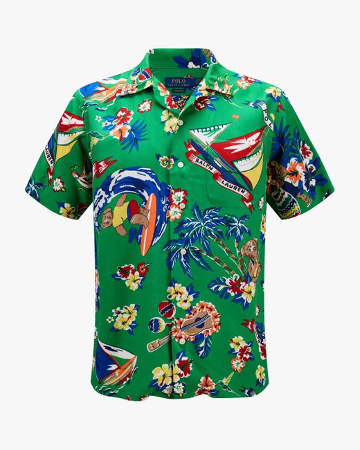 Polo Ralph Lauren Bowlinghemd in Green für Herren