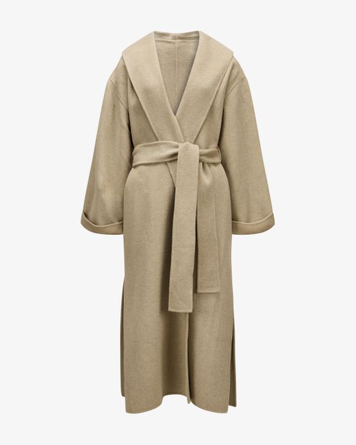 By Malene Birger Natural Trullem Wollmantel