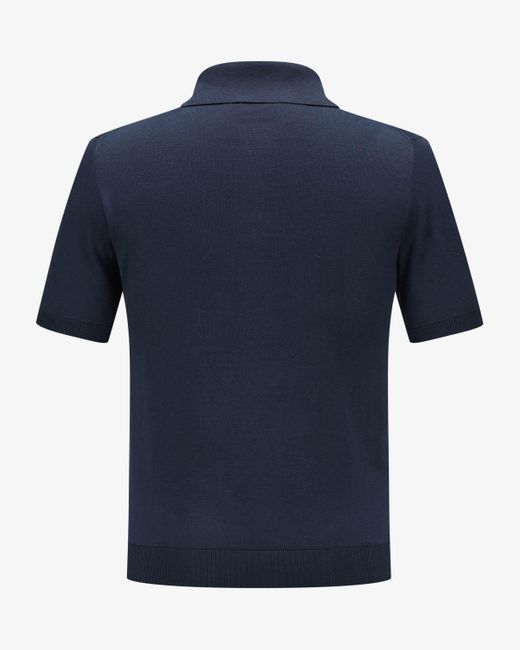 Malo Strick-Poloshirt in Blue für Herren