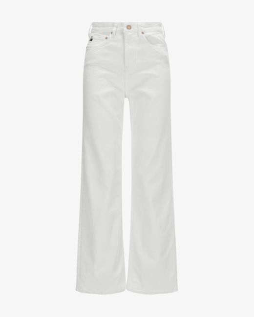 AG Jeans White New Alexxis Wide Jeans