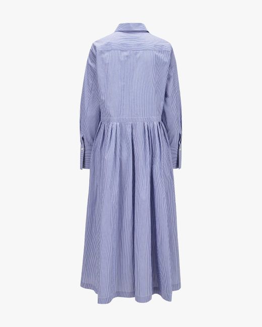 ODEEH Purple Hemdblusen-Kleid