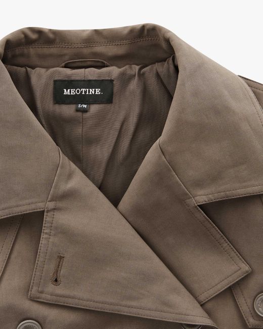 Meotine Natural Bobby Canvas Trenchcoat