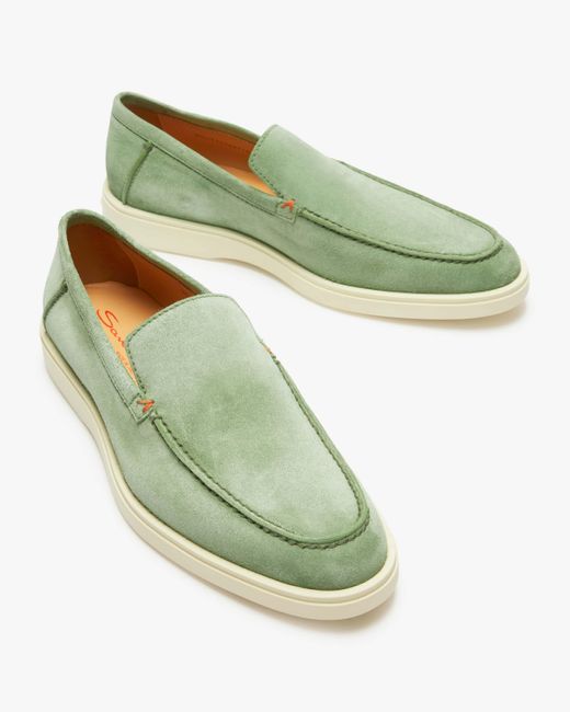 Santoni Detroit Loafer in Green für Herren