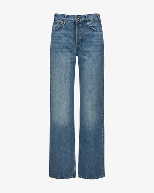 Anine Bing Blue Gavin Jeans Relaxed Straight Fit