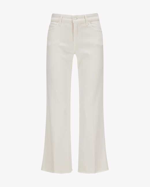 Cambio White Francesca Jeans Cropped