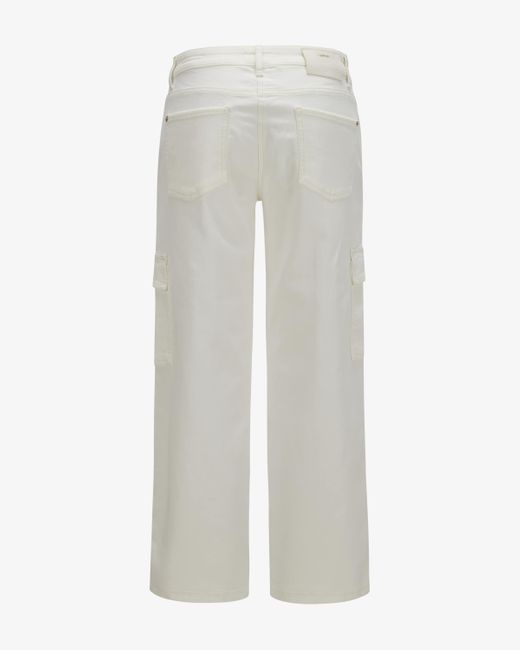 Cambio White Gaia Cargo-Jeans