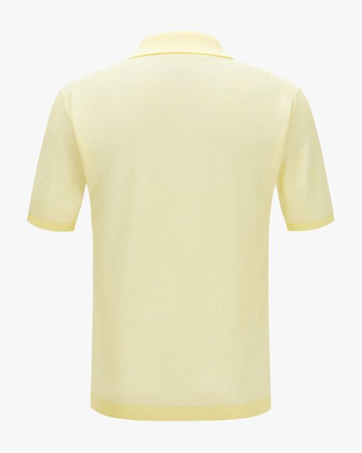 Maurizio Baldassari Strick-Poloshirt in Yellow für Herren