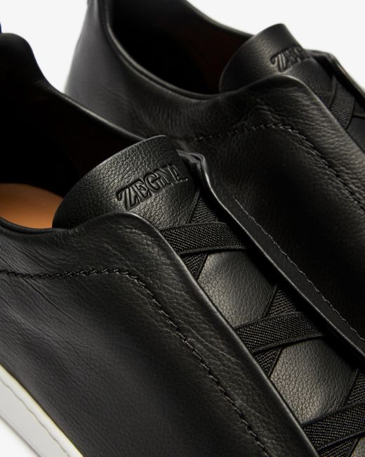 Zegna Triple Stitch Sneaker in Black für Herren