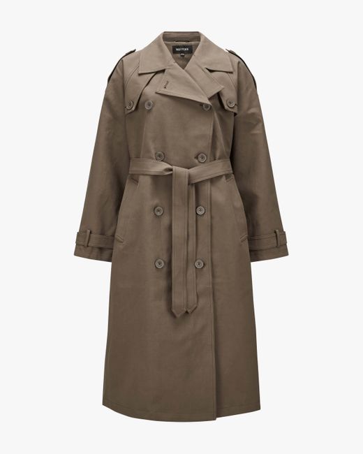 Meotine Natural Bobby Canvas Trenchcoat