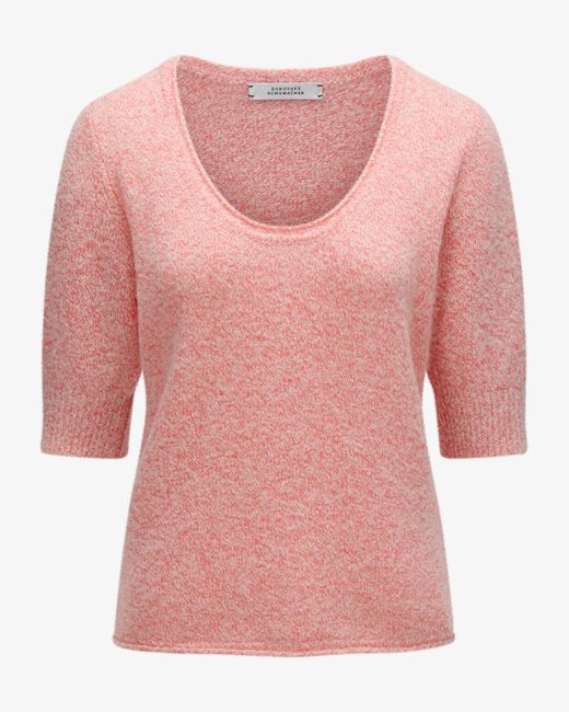 Dorothee Schumacher Pink Luxury Delight Cashmere-Seiden-Strickshirt