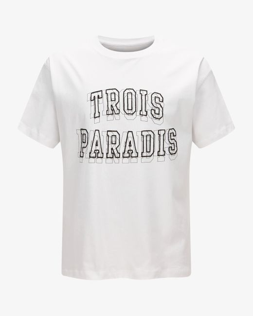 3.PARADIS T-Shirt in White für Herren