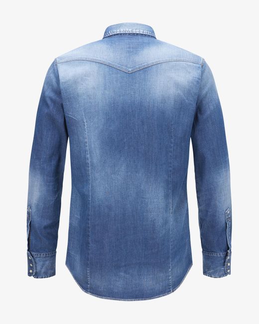 DSquared² Classic Western Jeanshemd in Blue für Herren