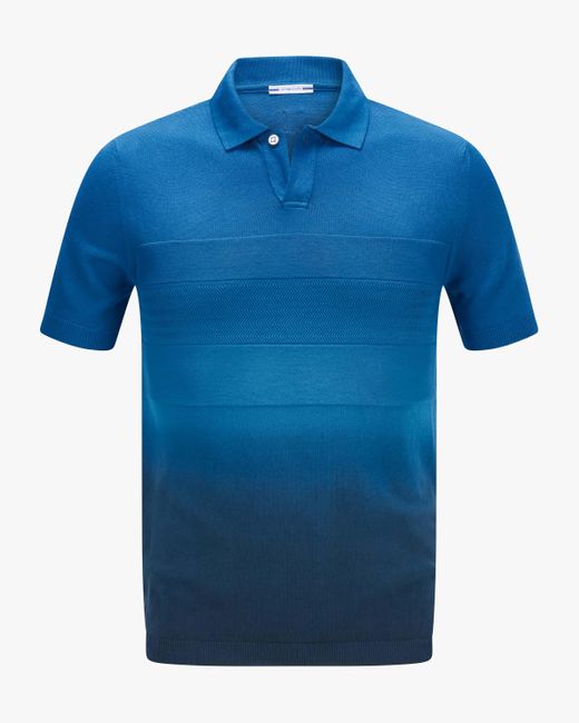 Jacob Cohen Strick-Poloshirt in Blue für Herren