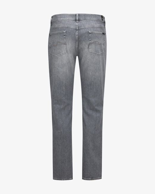 7 For All Mankind Slimmy Jeans Tapered Fit in Gray für Herren