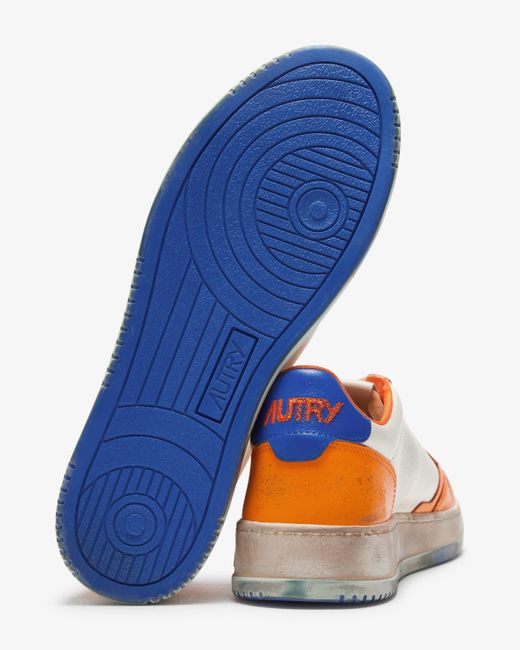 Autry Super Vintage Medalist Low-Top Sneaker in Orange für Herren