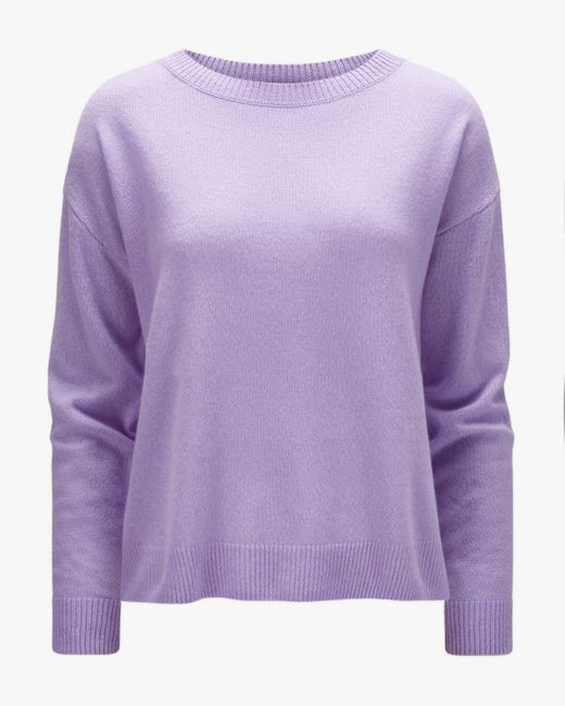 Allude Purple Cashmere-Pullover