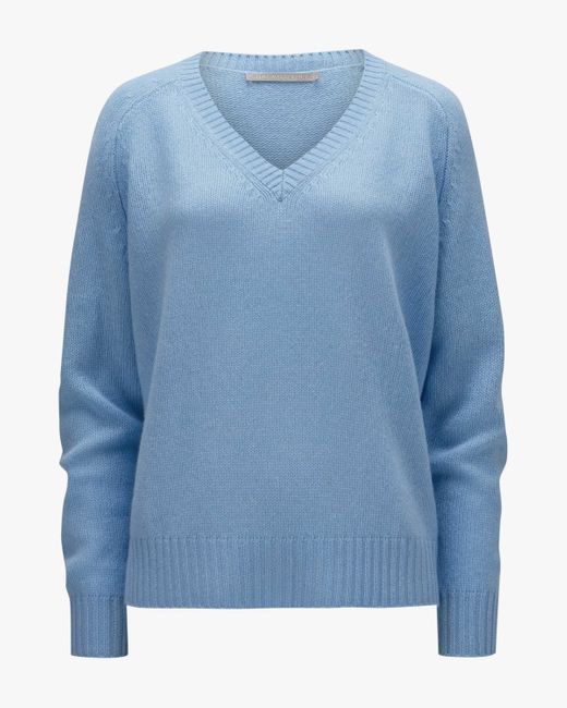 The Mercer N.Y. Blue Cashmere-Pullover