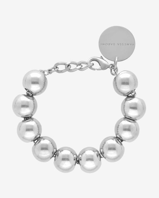 Vanessa Baroni White Beads Armband