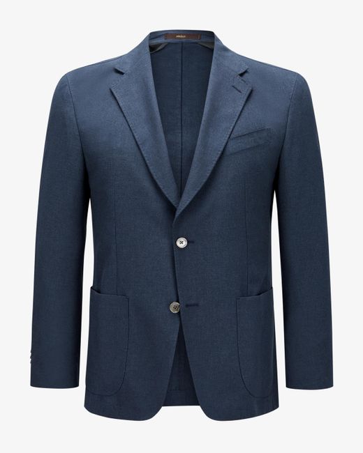 Windsor. Camicia Seiden-Cashmere-Sakko in Blue für Herren