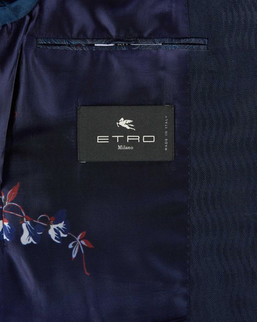 Etro Woll-Sakko in Blue für Herren
