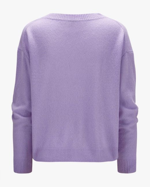 Allude Purple Cashmere-Pullover