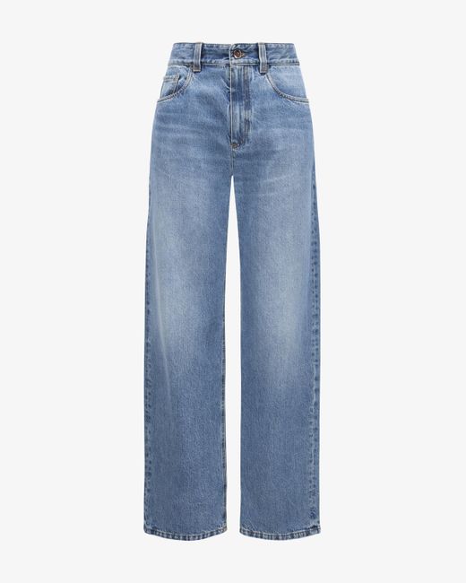 Brunello Cucinelli Blue The Contemporary Loose Jeans Full Length