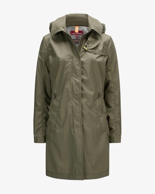 Parajumpers Green Avery Trenchcoat