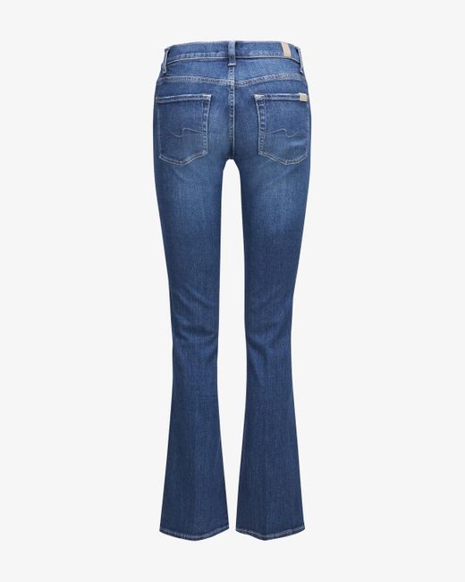 7 For All Mankind Blue Santa Monica Jeans Bootcut Slim Illusion