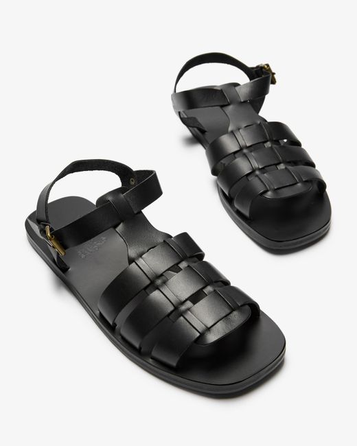 Ancient Greek Sandals Ektoras Sandalen in Black für Herren