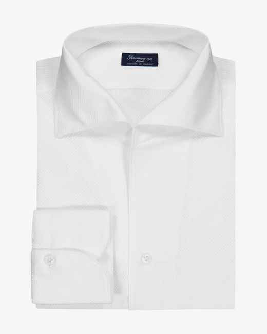 Finamore 1925 Milano Ustica Businesshemd Slim in White für Herren