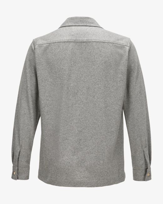 Windsor. Oslo Cashmere-Trachten-Overshirt in Gray für Herren