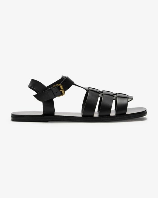 Ancient Greek Sandals Ektoras Sandalen in Black für Herren