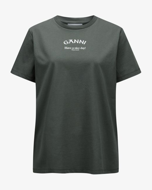 Ganni Green T-Shirt