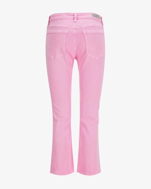 AG Jeans Pink Jodi Crop 7/8-Jeans High Rise Slim Flare