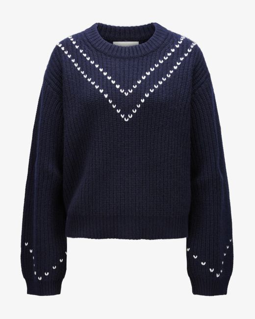 Lisa Yang Blue Thelma Cashmere-Pullover