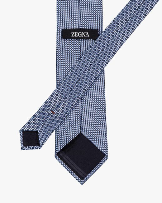 Zegna Seiden-Krawatte in Blue für Herren