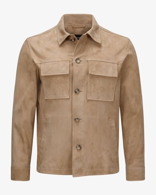 Arma Mex Leder-Shirtjacket in Brown für Herren