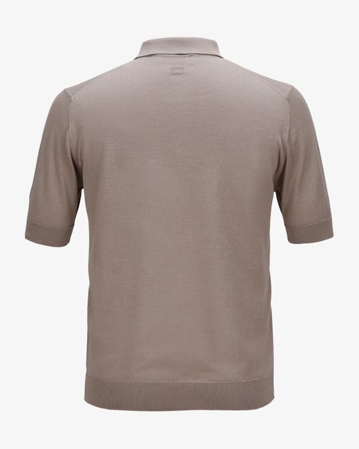 Lardini Strick-Poloshirt in Gray für Herren