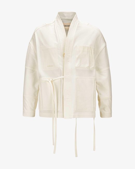 Mordecai Kimono Patch Field-Jacket in White für Herren