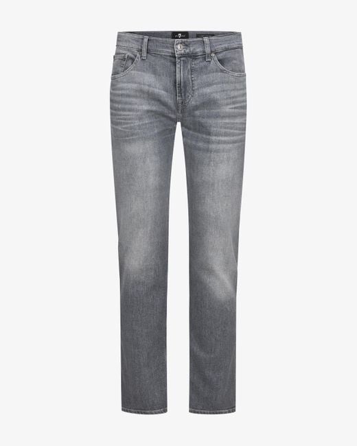 7 For All Mankind Slimmy Jeans Tapered Fit in Gray für Herren